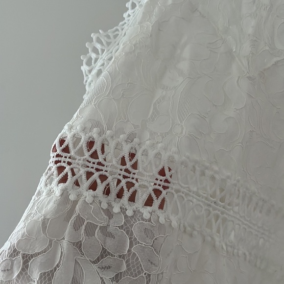 5/$25 White Lace Dress | Reception Dress - Picture 7 of 10